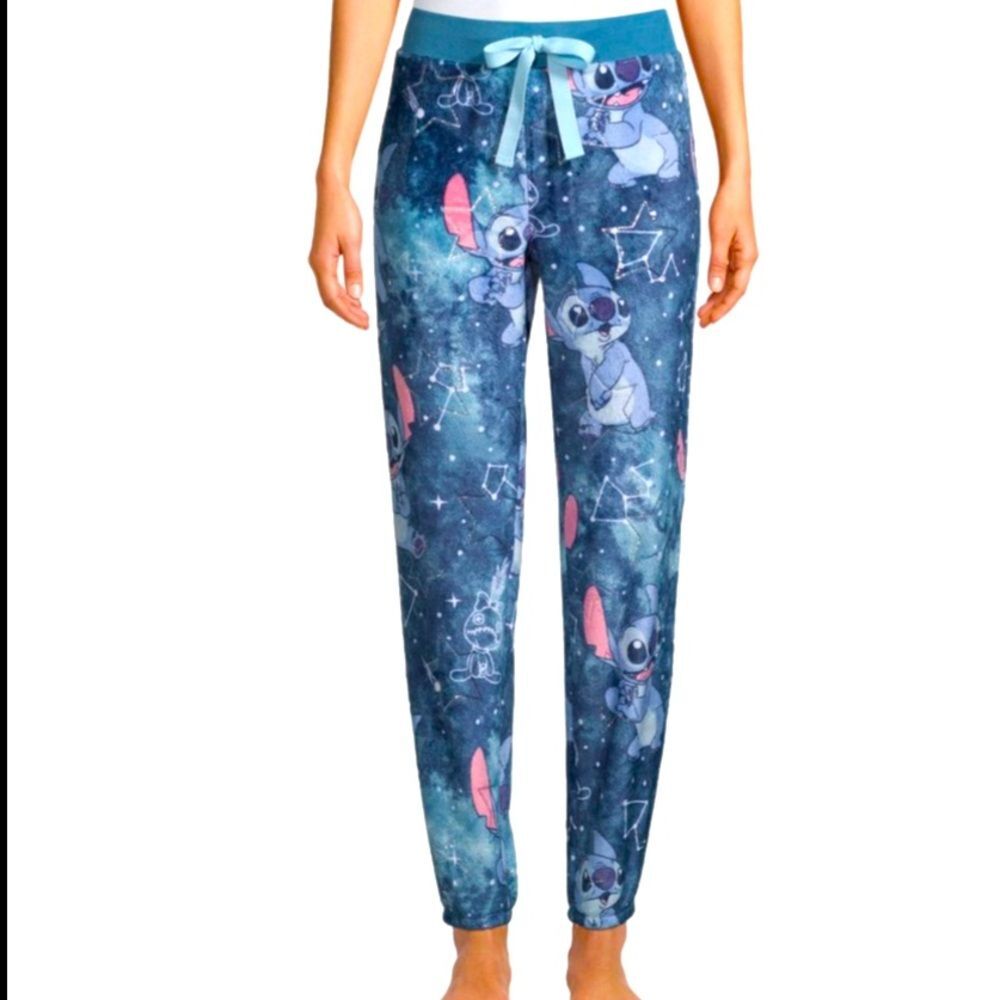 Disney Women’s Pajamas Lilo & Stitch Fleeced Jogggers Size Small